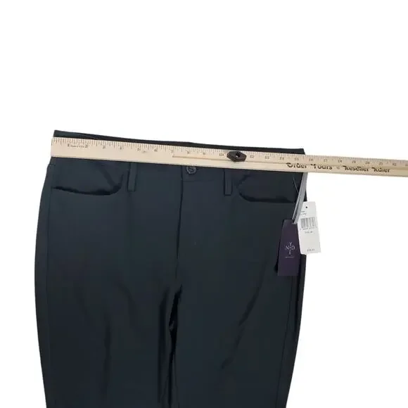 NEW NYDJ Cindy Trouser Pant Ponte Knit Womens Sz 8 Petite Gray Slim Leg Stretch - Picture 11 of 13